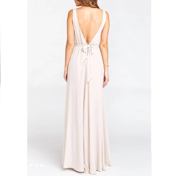 Show Me Your MuMu NWOT Jenn Maxi Dress Show Me The Ring Crisp XL - Picture 4 of 10